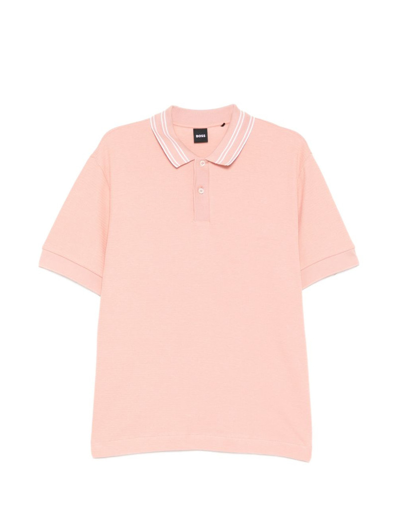 striped collar polo shirt 1