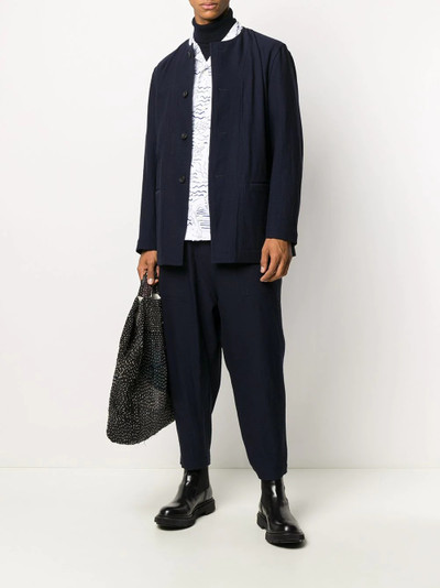 ISSEY MIYAKE tapered trousers outlook