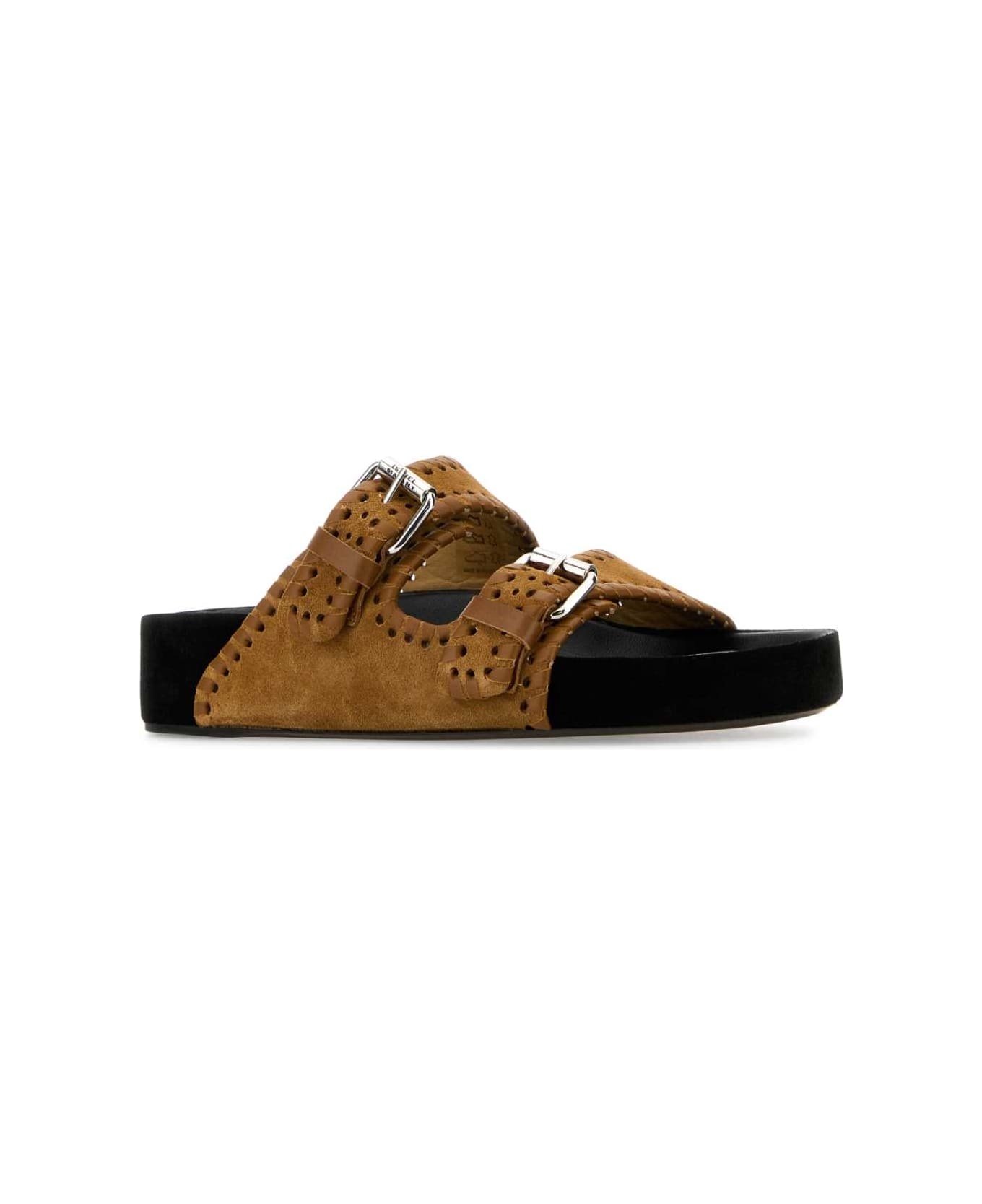 Camel Suede Lennyo Slippers - 2
