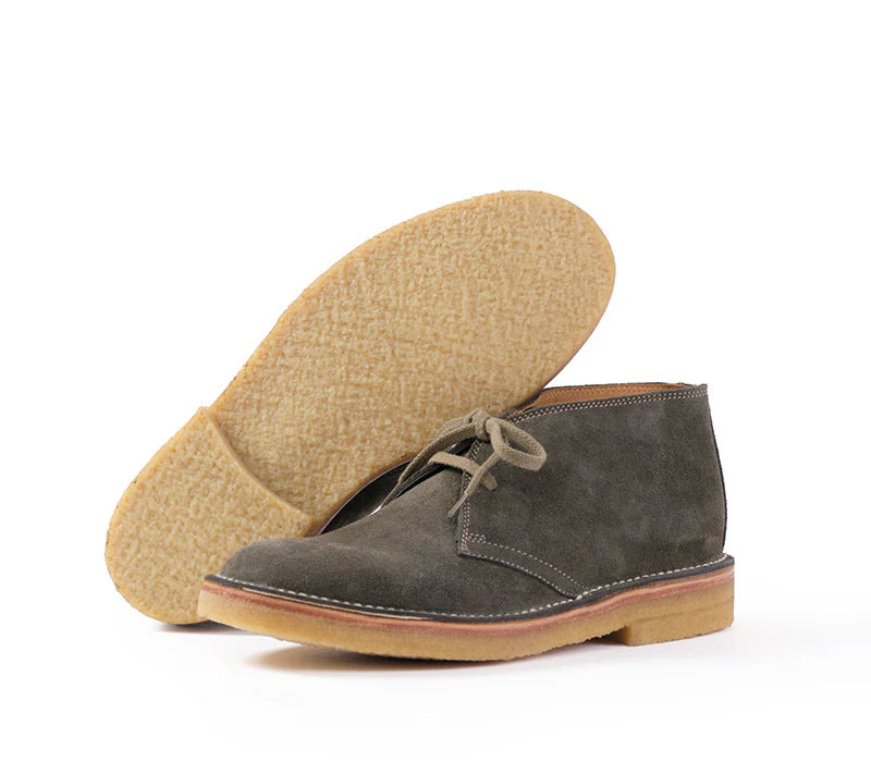 LK-019 Military Desert Boot Japanese Suede Olive - 3
