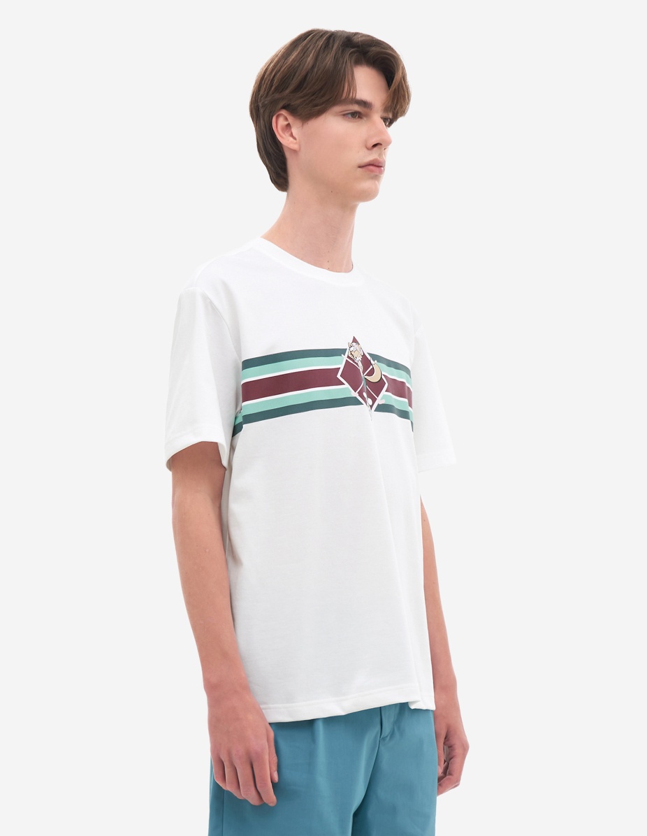 Men Swing Fox Stripe Print T-Shirt - 3