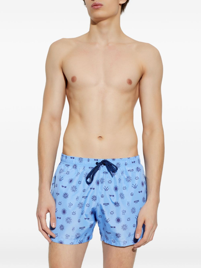 Moschino graphic-print swim shorts outlook