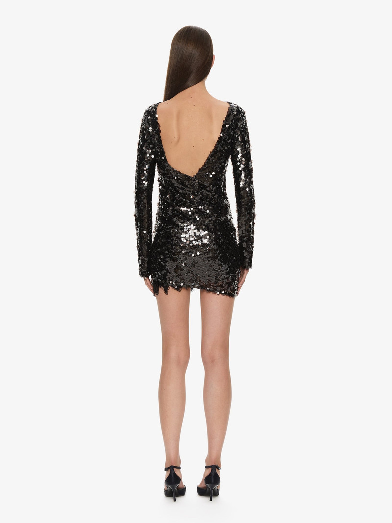 CHRISTOPHER ESBER Opaline Sequin Long Sleeve Mini Dress outlook