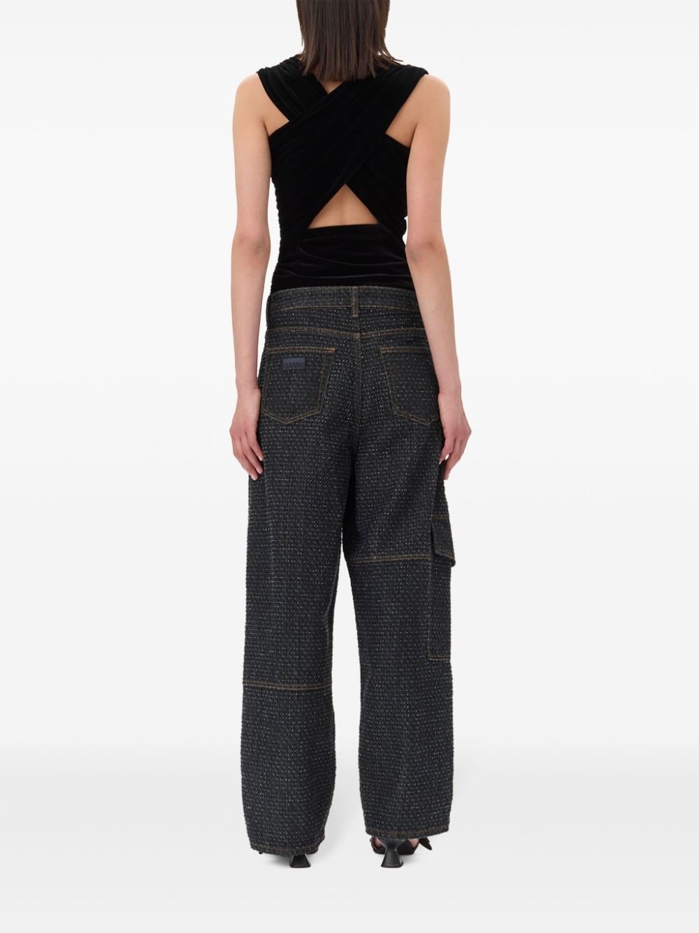 ruched-detailing top - 4