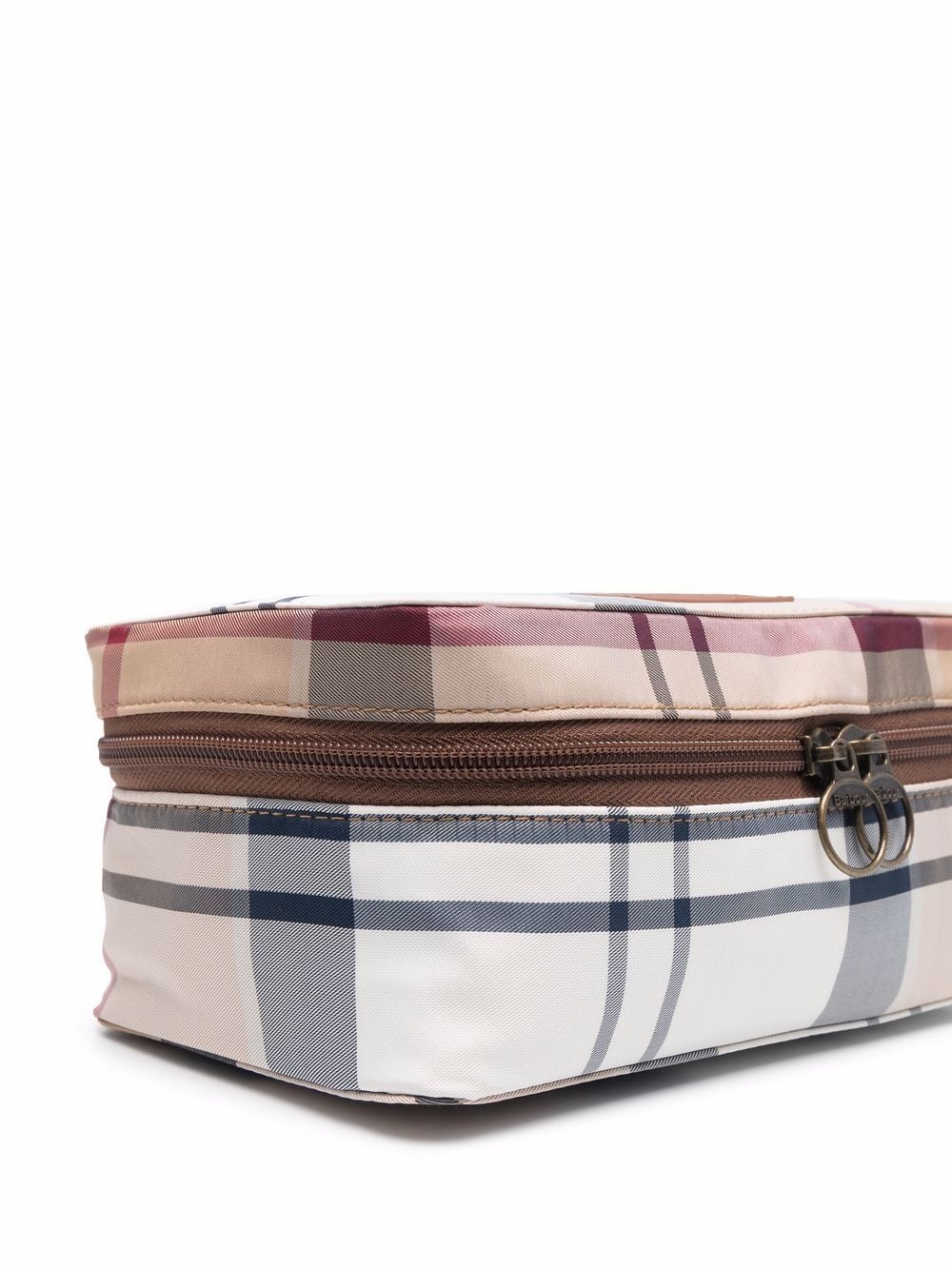 tartan-check make-up bag - 3