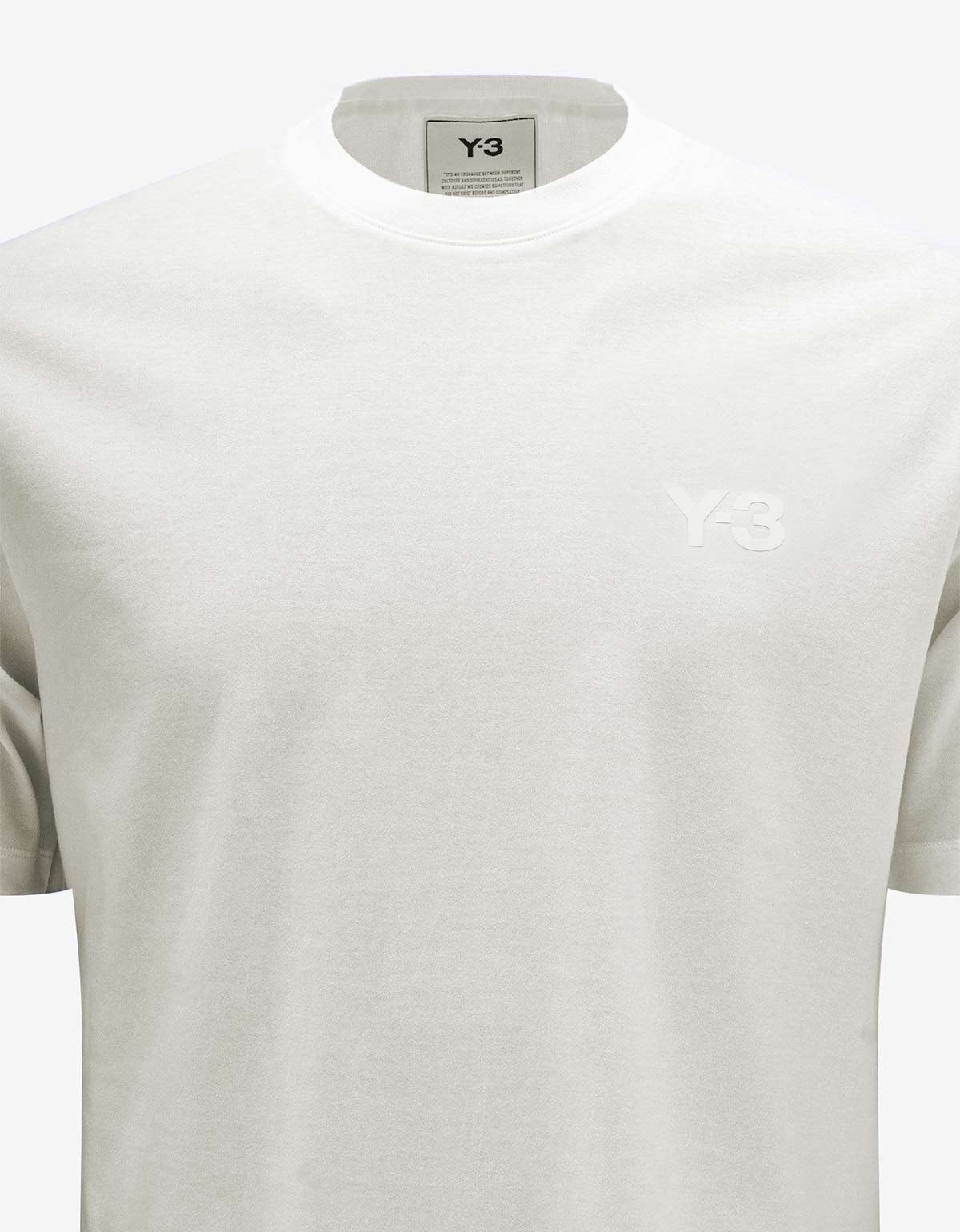 Y-3 Off White Logo Relaxed T-Shirt - 3