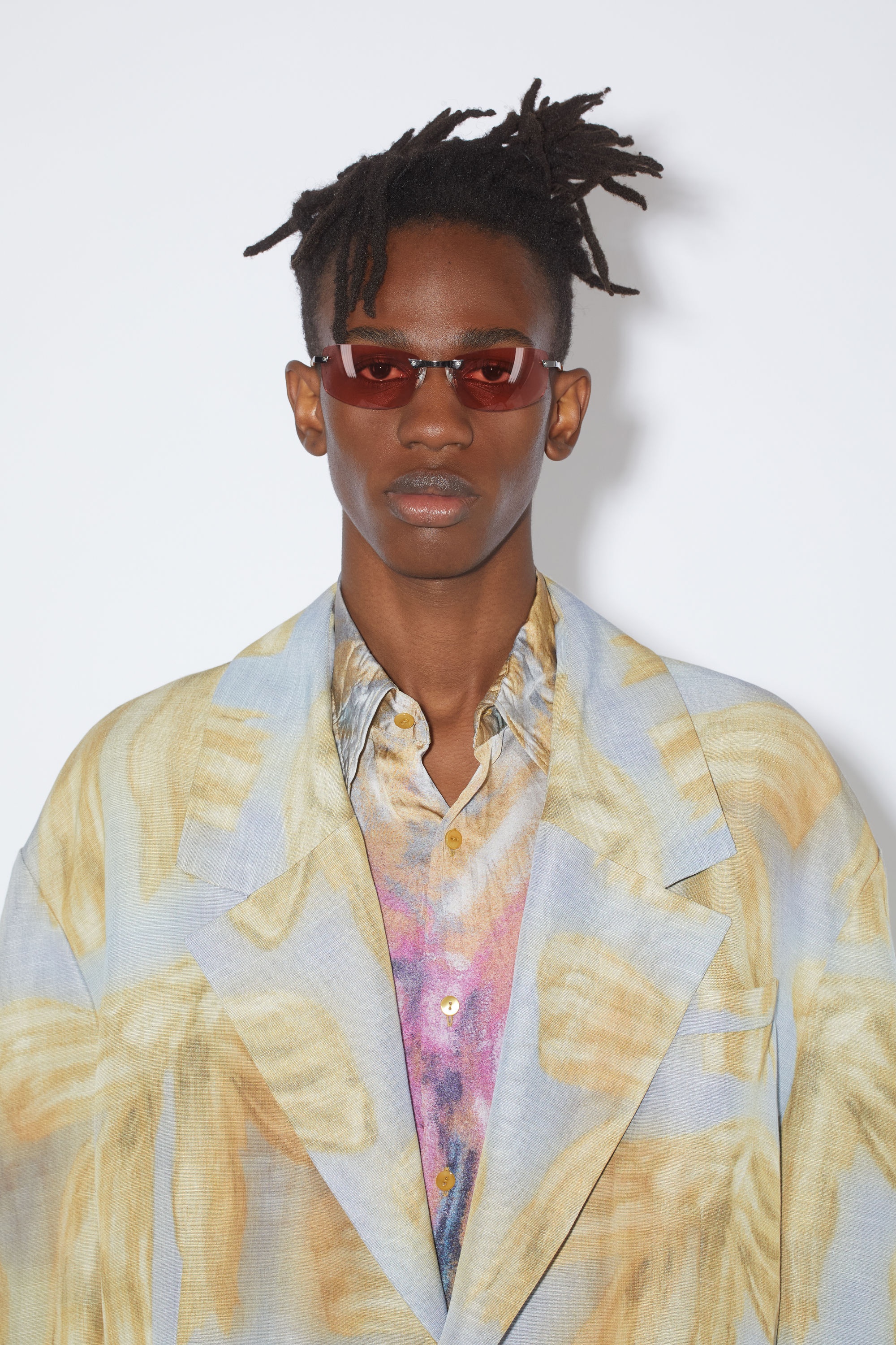 Printed jacket - Light blue/beige - 6