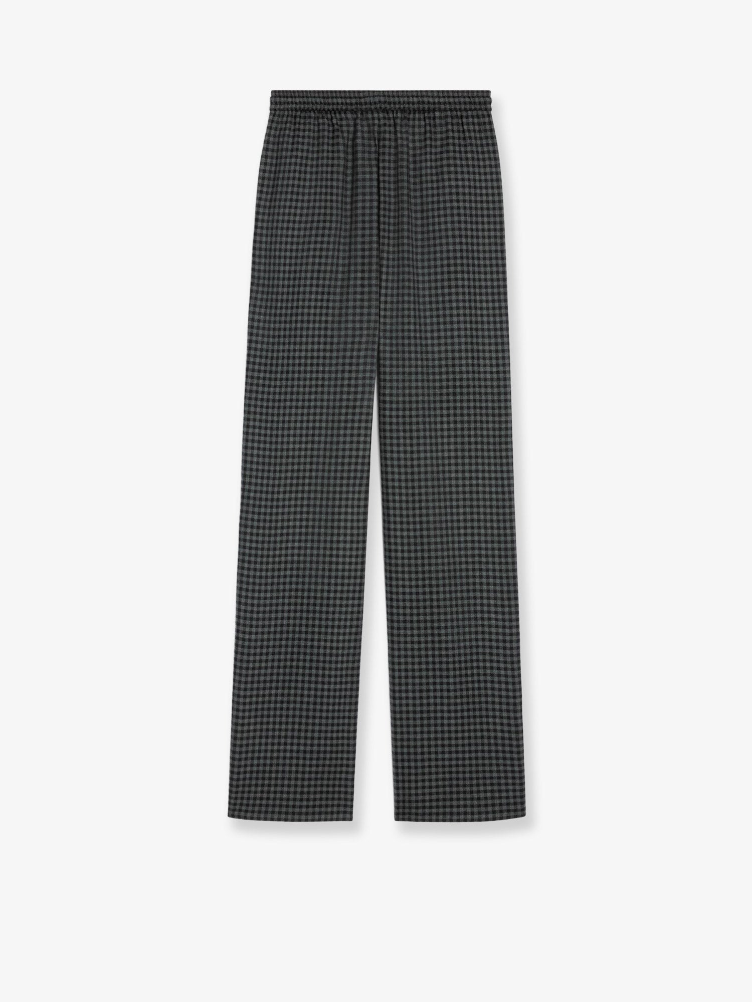 Celine Women Madras Wool And Cashmere Jogger Trousers - 2