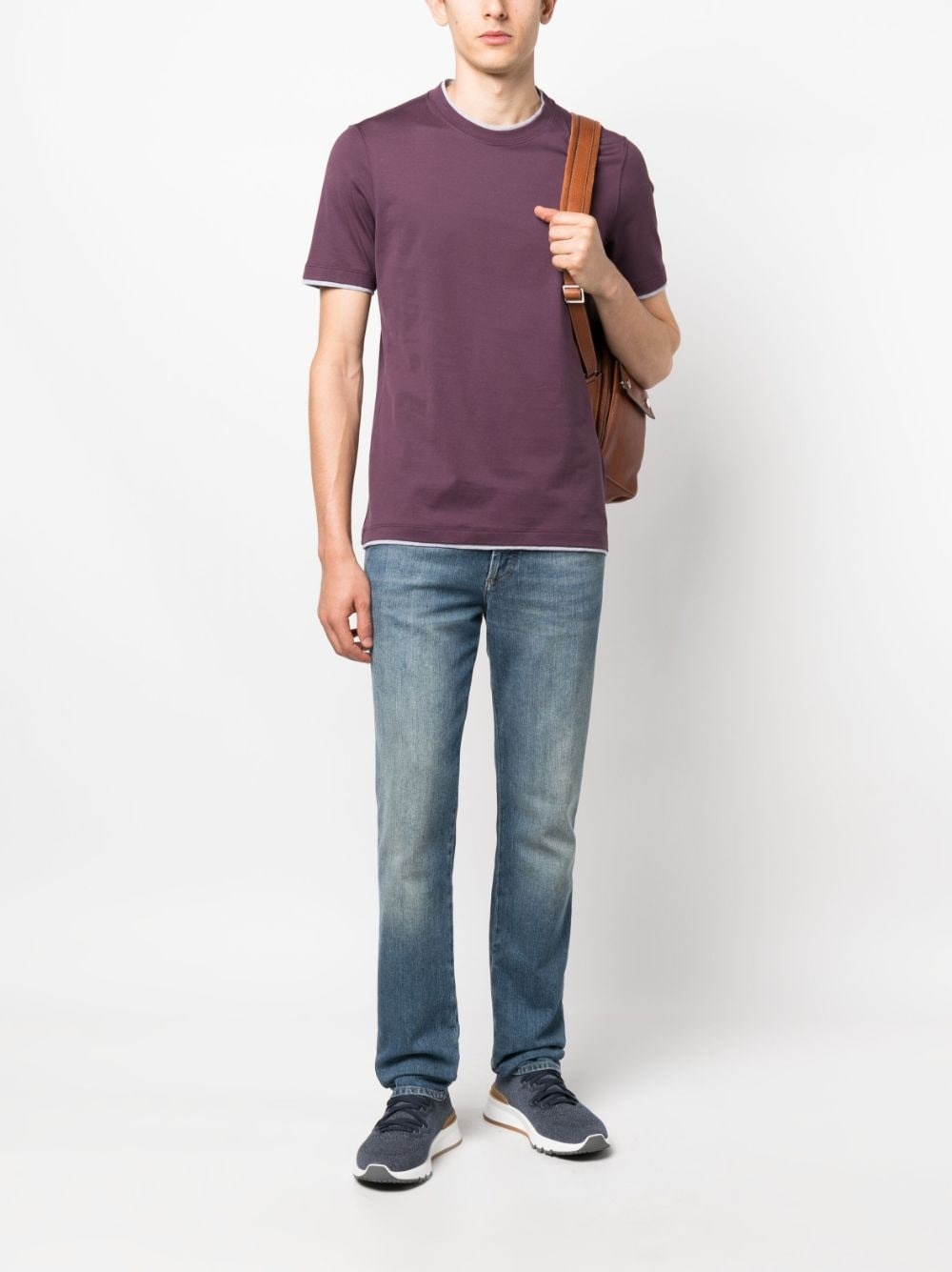 crew-neck cotton T-shirt - 2