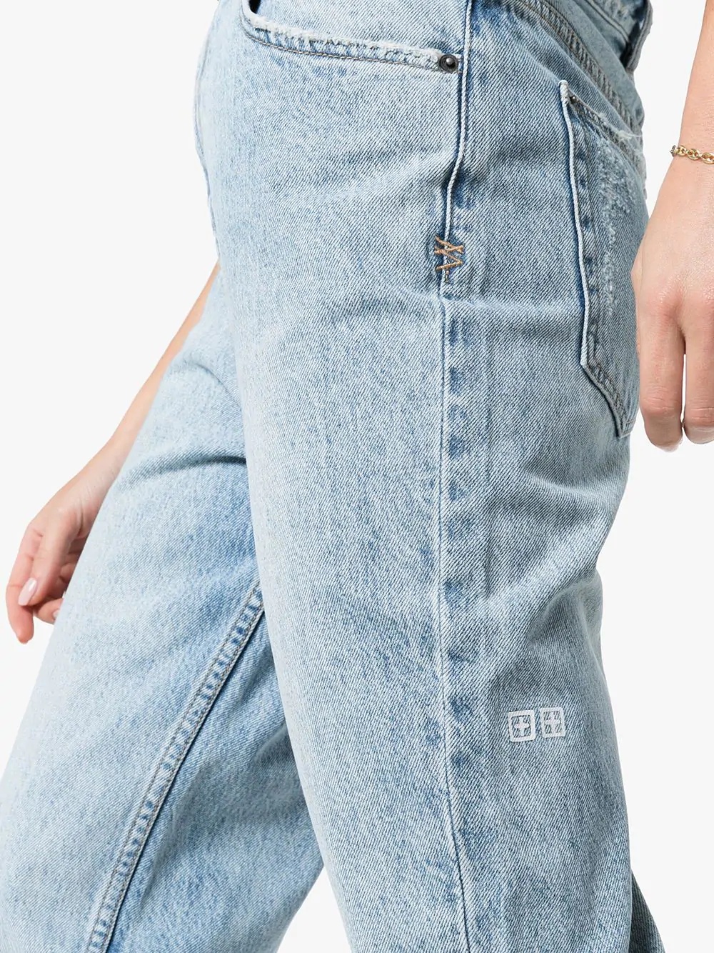 playback high-waisted straight leg jeans - 5