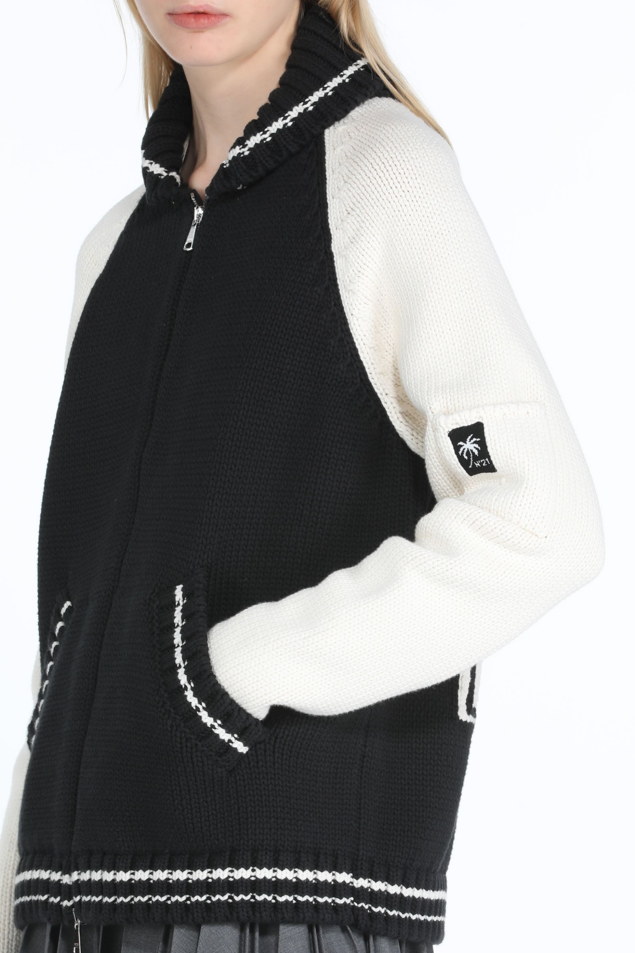 KNITTED BOMBER JACKET - 5