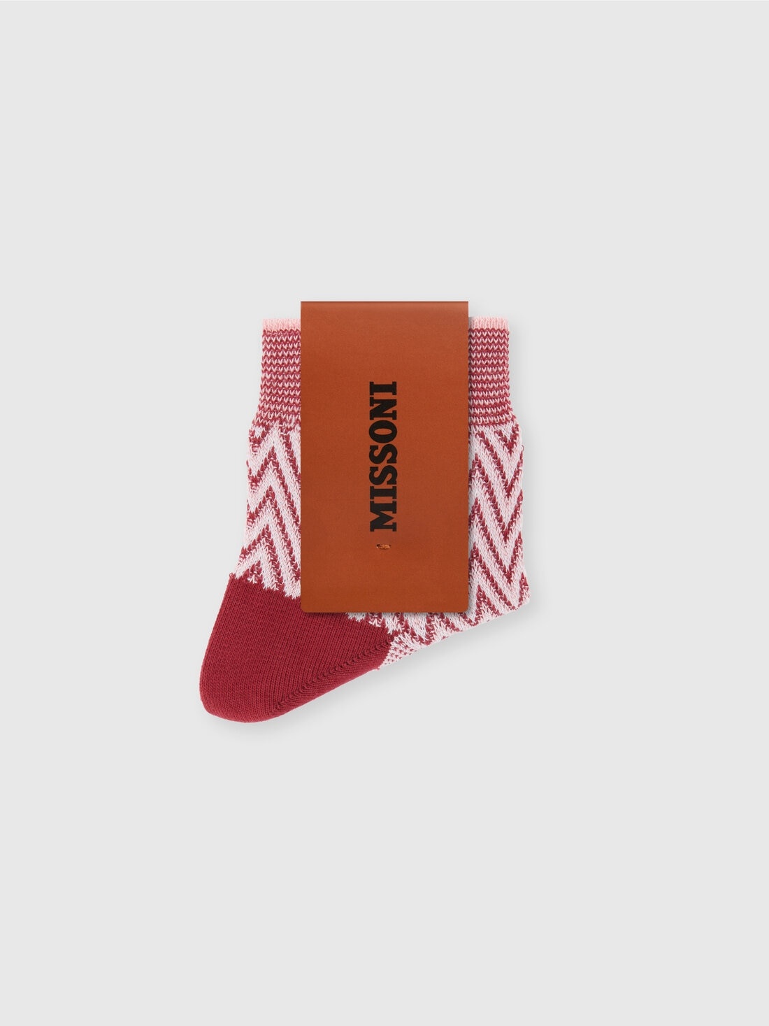 Short zig zag cotton socks - 1