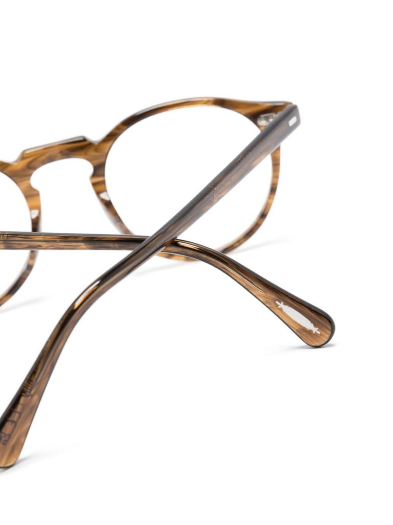 patterned round-frame glasses 3