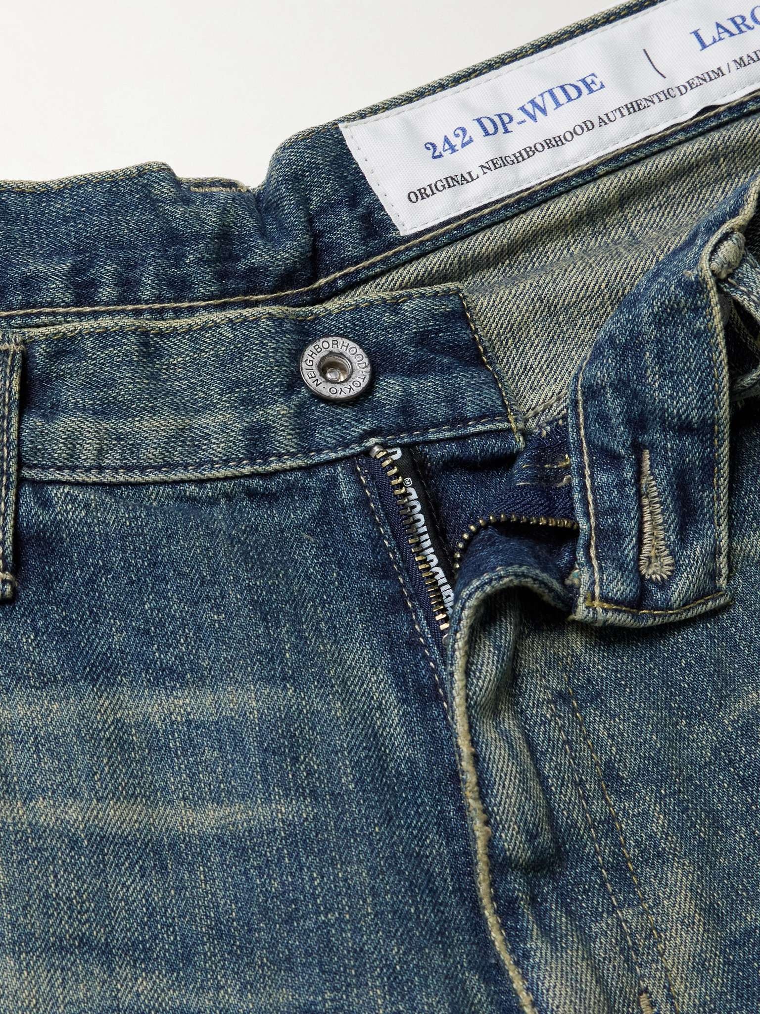 Wide-Leg Distressed Jeans - 3