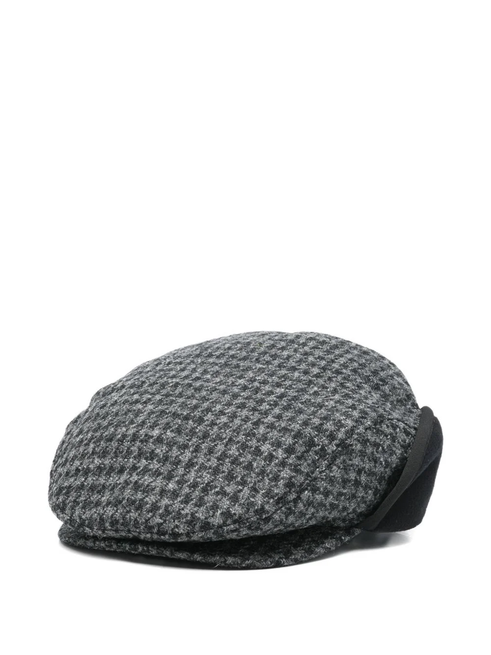 Harris-Tweed foldable ear-flaps biker hat - 1