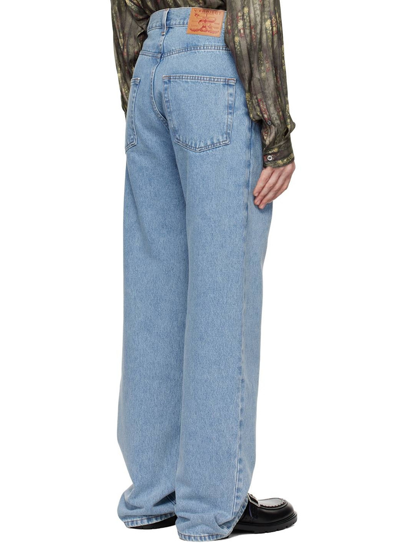 Blue Cut Out Jeans 3