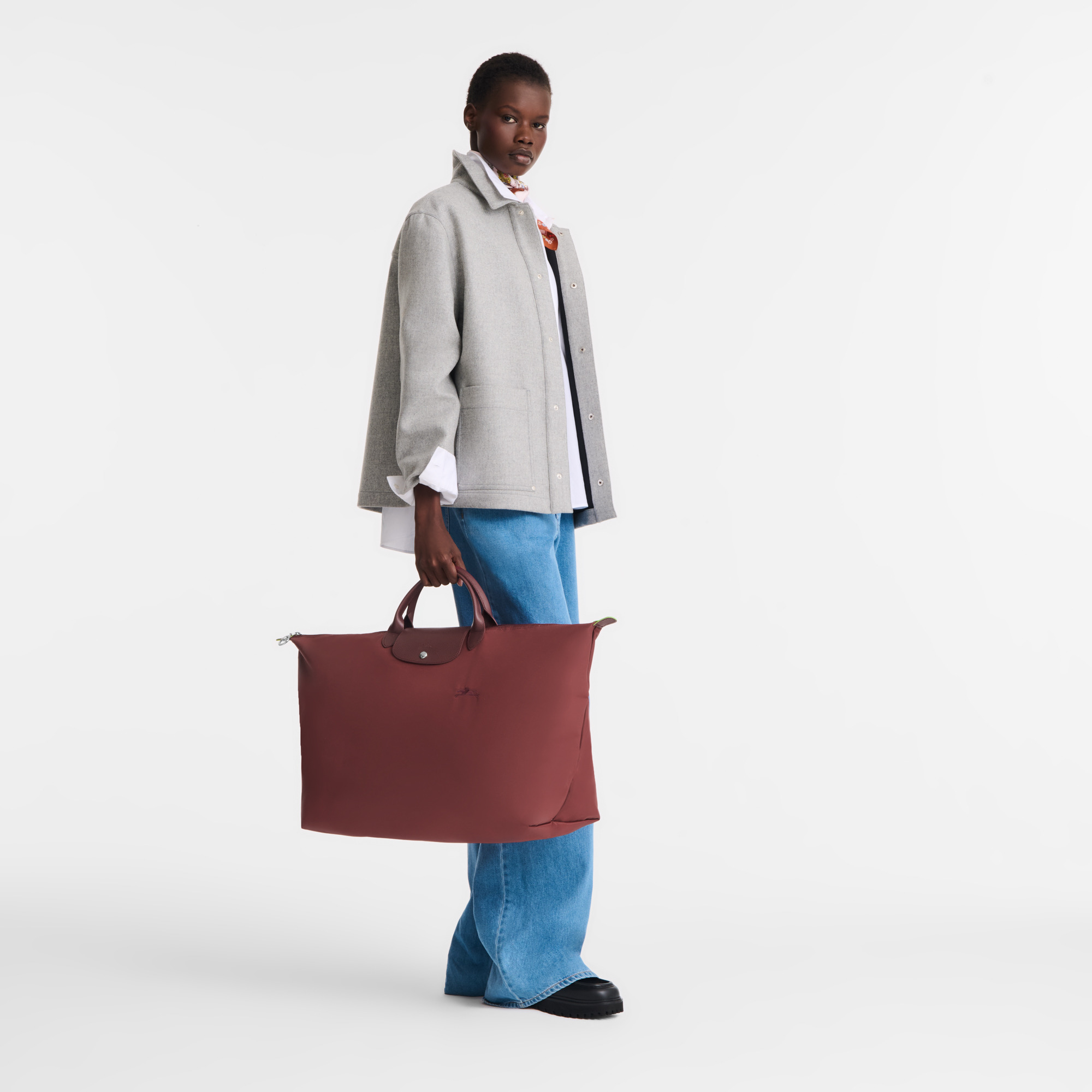 Le Pliage Green XL Travel bag Pomegranate - Recycled canvas - 2