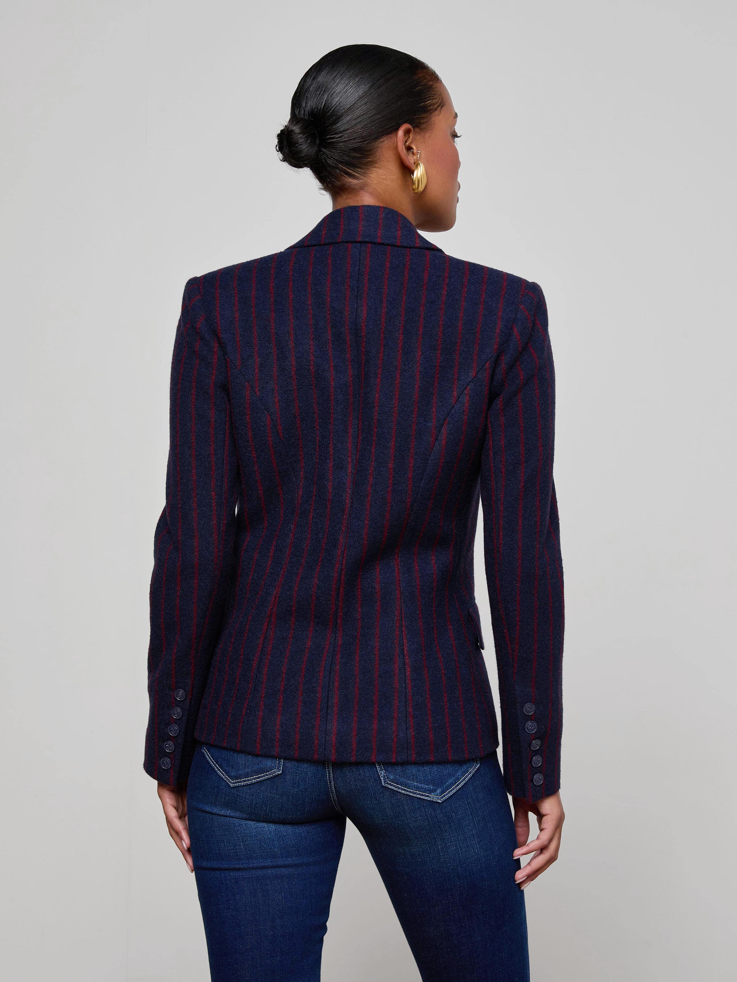 Kenzie Pinstriped Blazer - 5