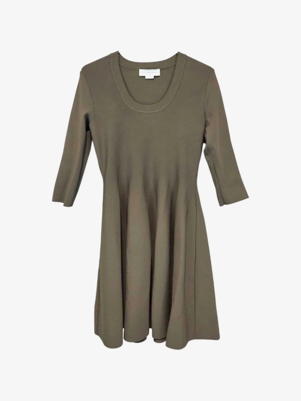fine-knit flared mini dress - 1