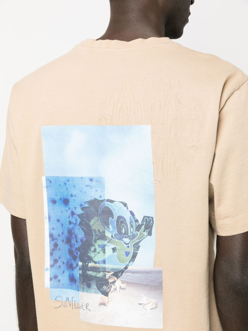 graphic-print organic-cotton T-shirt 5