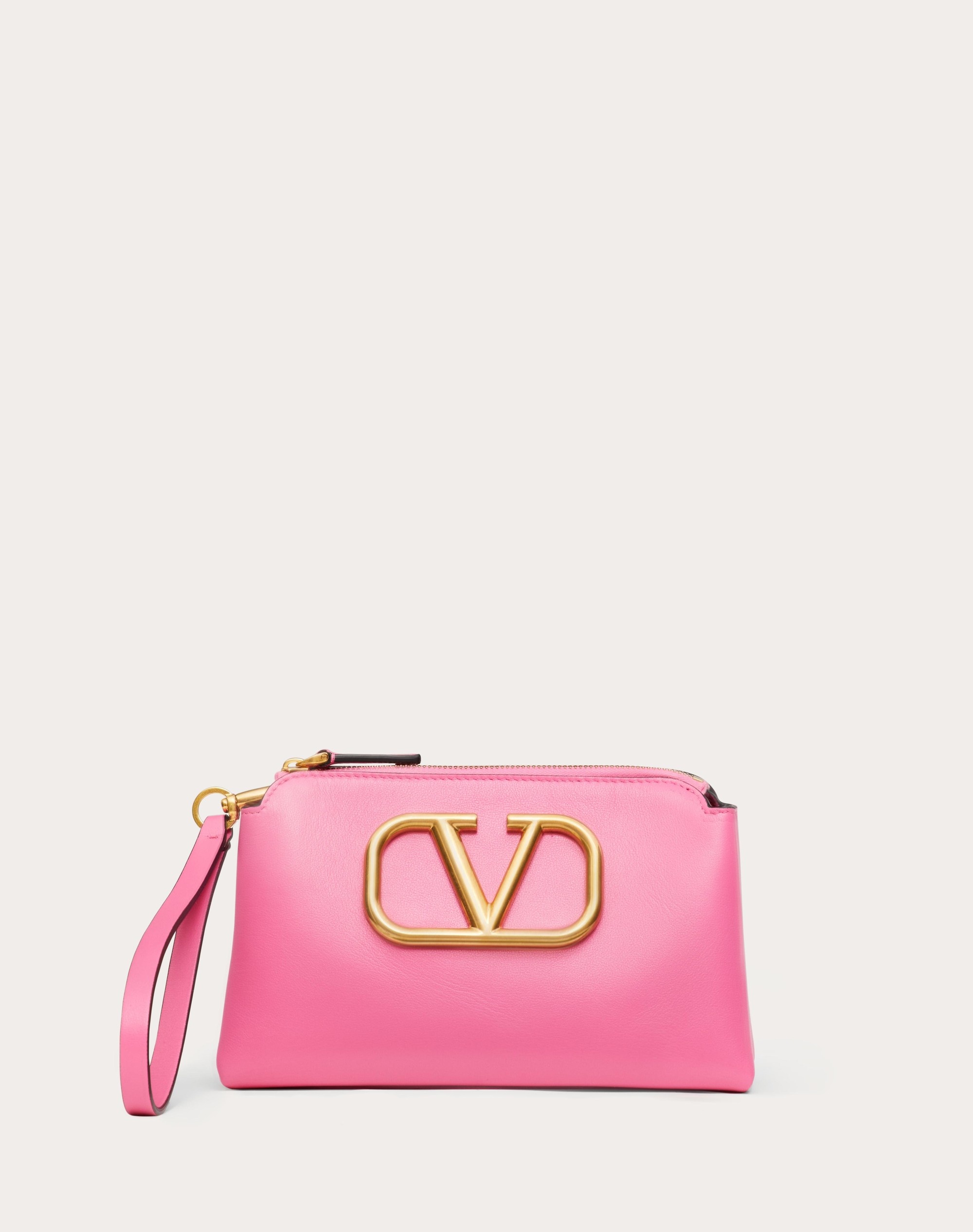 VLOGO SIGNATURE CALFSKIN POUCH 1