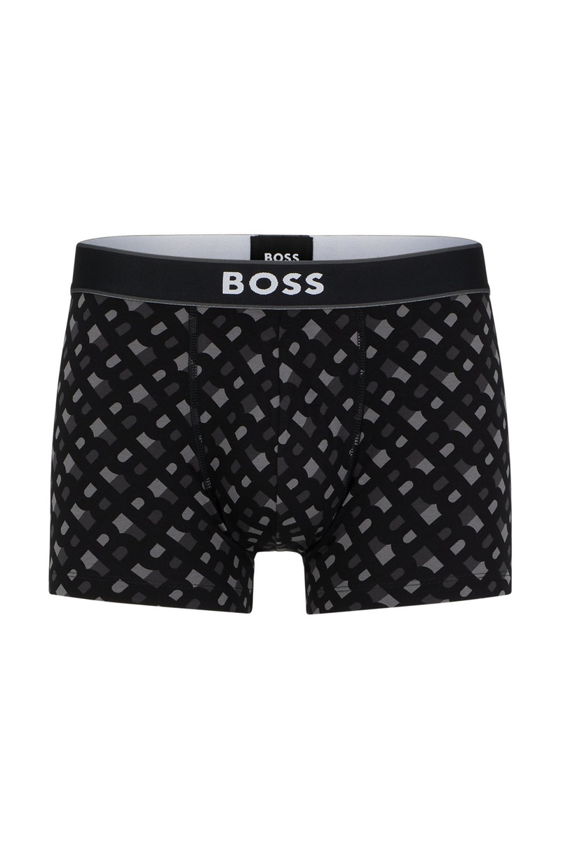 STRETCH-COTTON TRUNKS WITH SIGNATURE LOGO WAISTBAND 1