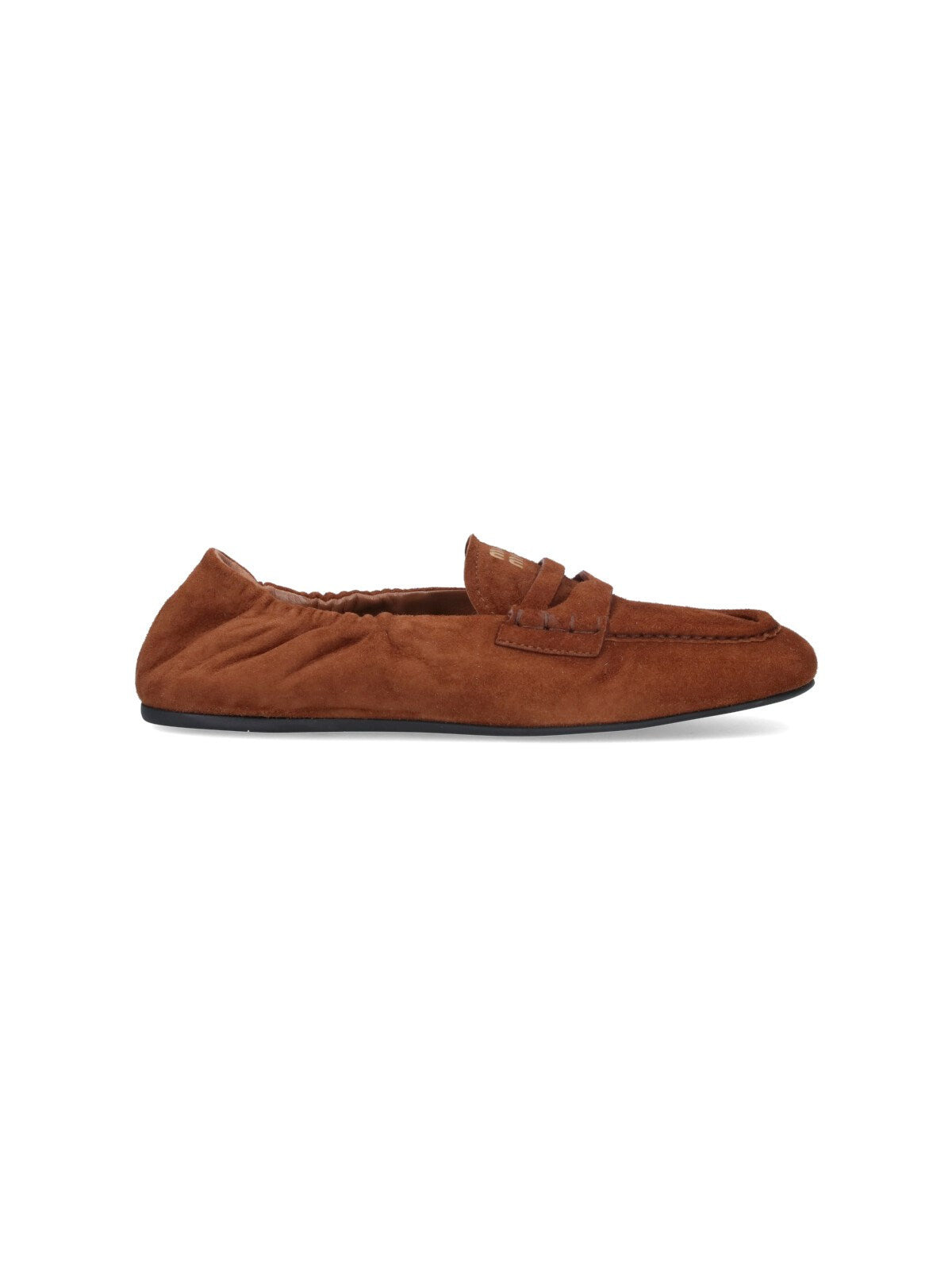Miu Miu Ruches suede loafers - 1