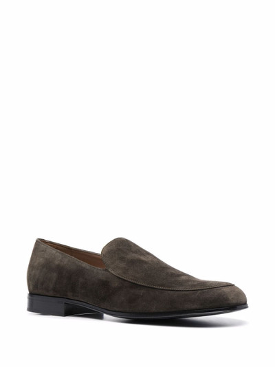 Gianvito Rossi suede-leather loafers outlook