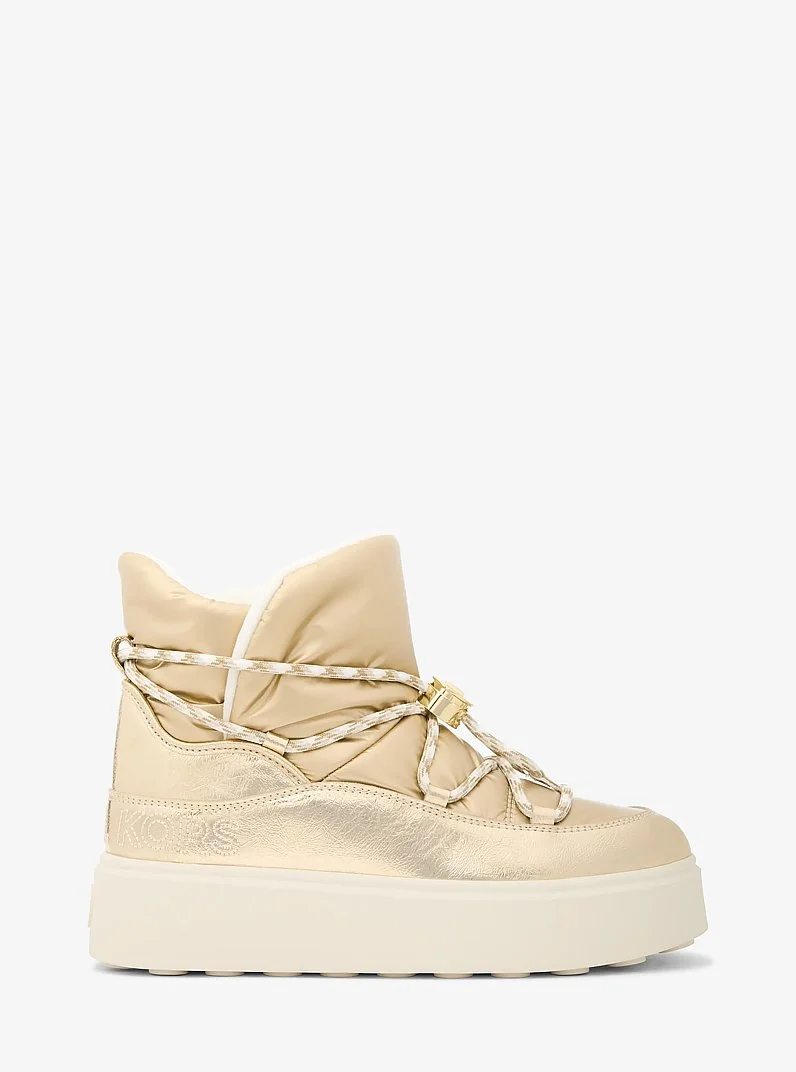 Romey Metallic Lace-Up Boot - 1