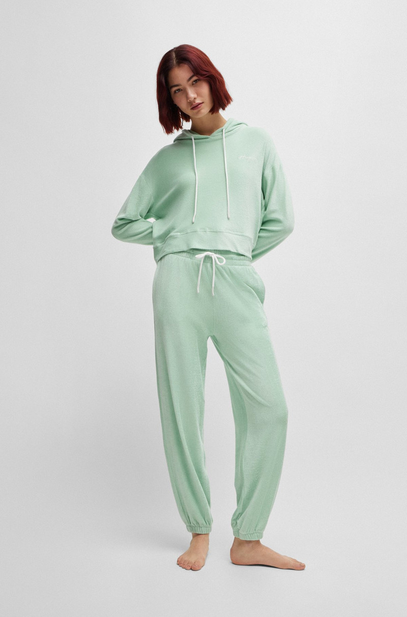 HUGO HOODIE IN TERRY FABRIC WITH HANDWRITTEN LOGO outlook