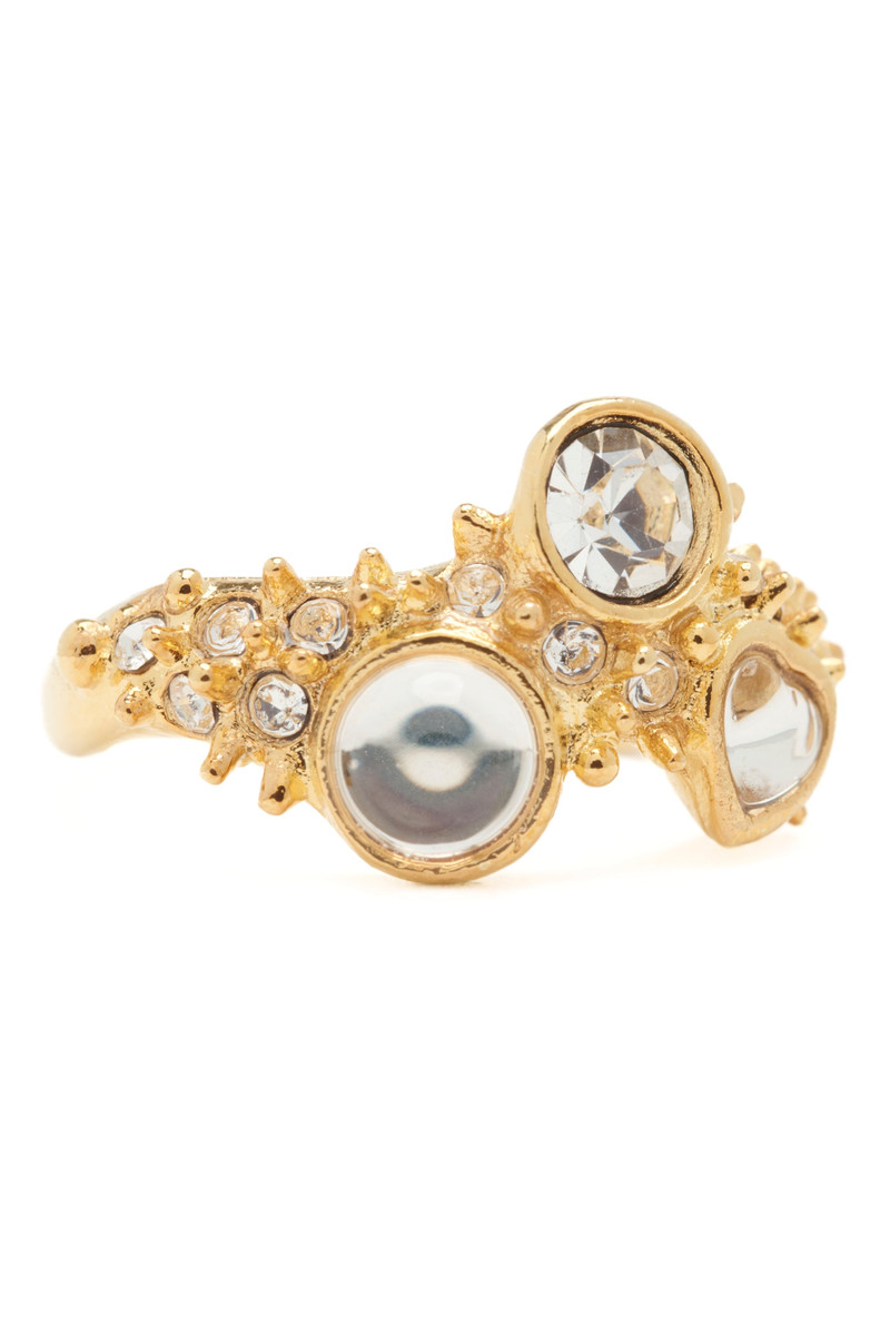 Collina Strada GOLD CLEAR FLORENCE SPIKE RING outlook
