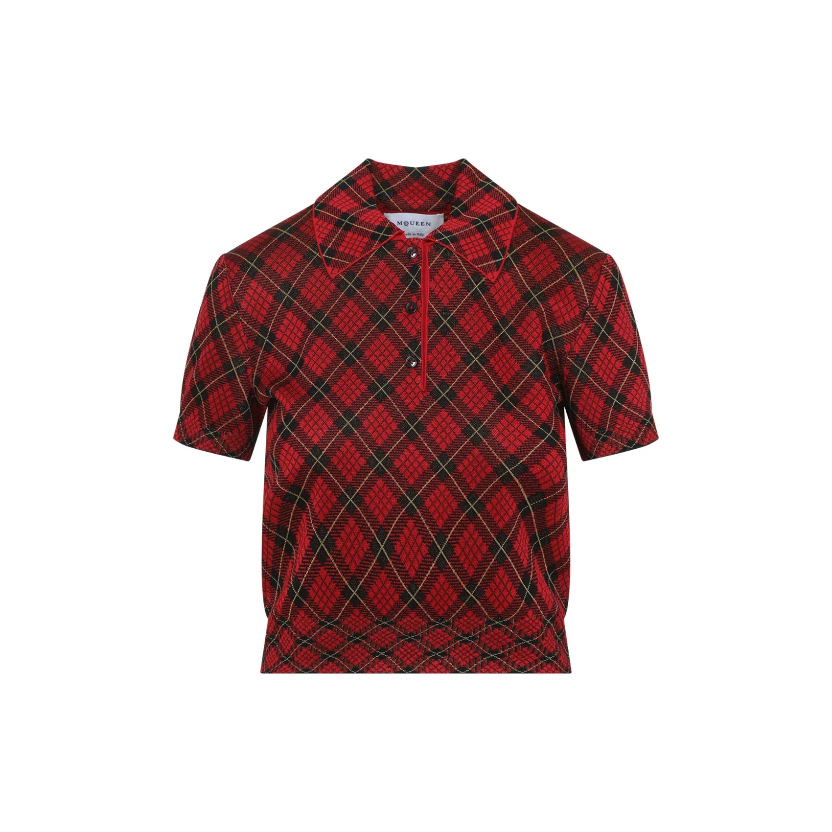 Alexander Mcqueen Microcheck Polo Women - 1