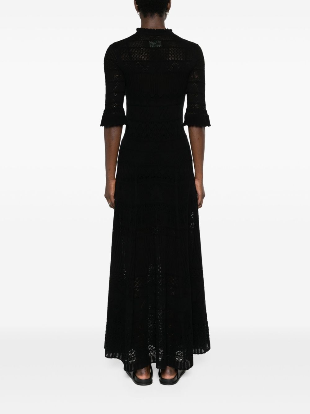 Memphis pointelle-knit maxi dress - 4