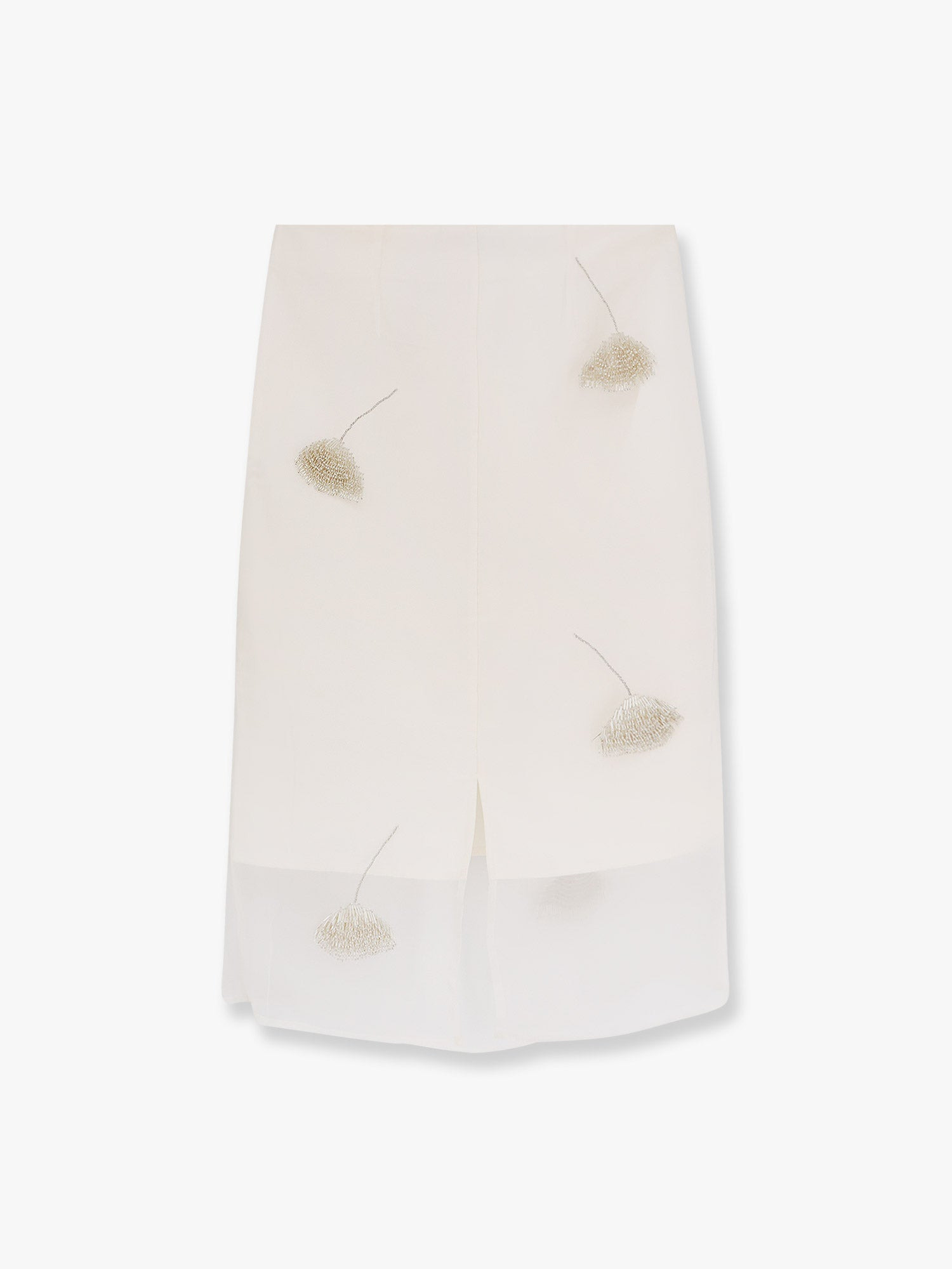 Rohe Silk Skirt With Jewel Details - 5