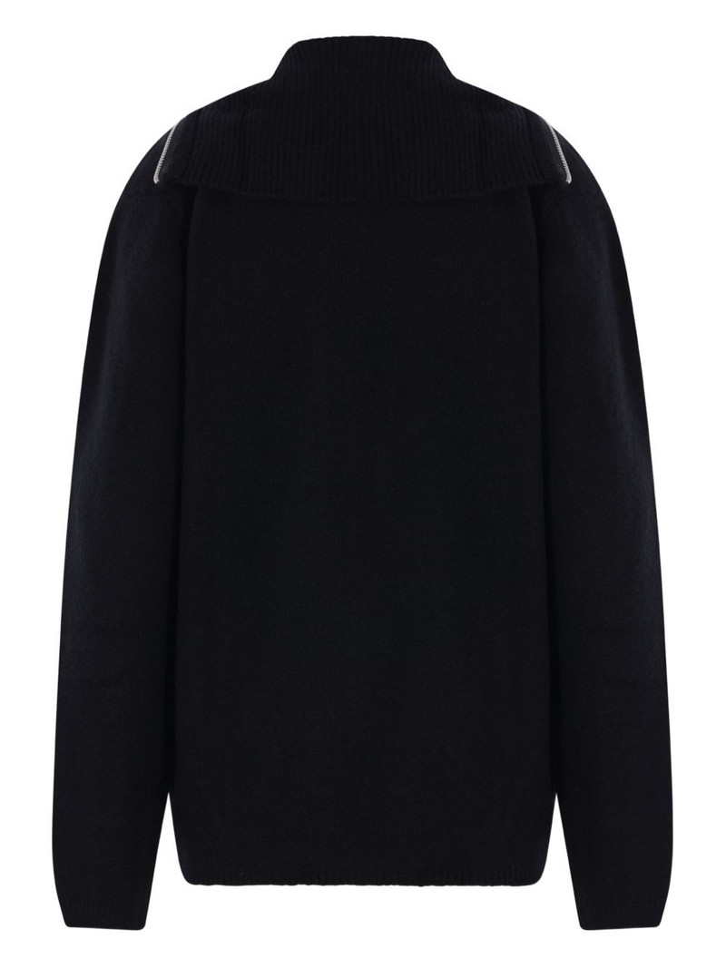 Yohji Yamamoto full-zip cardigan outlook