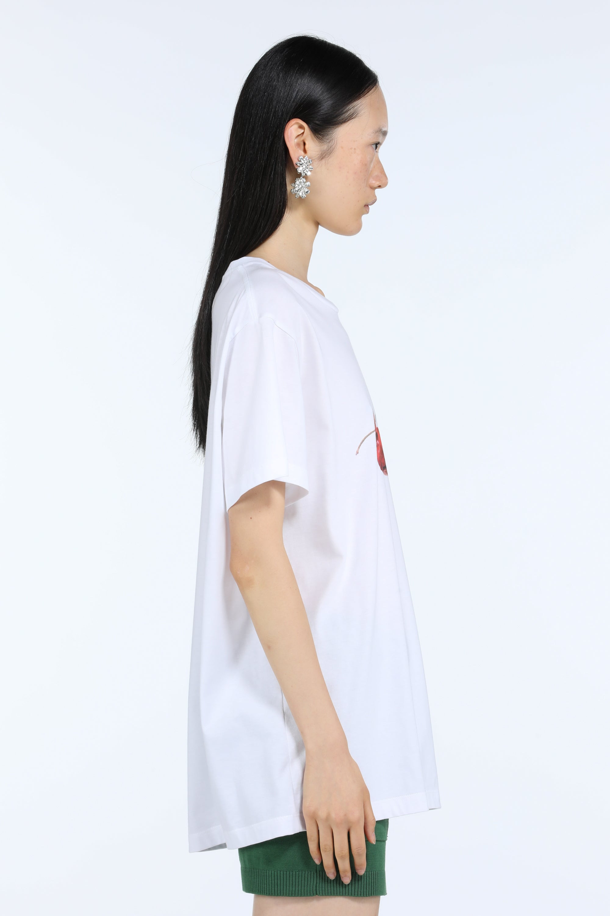CHERRY-PRINT COTTON JERSEY T-SHIRT - 3