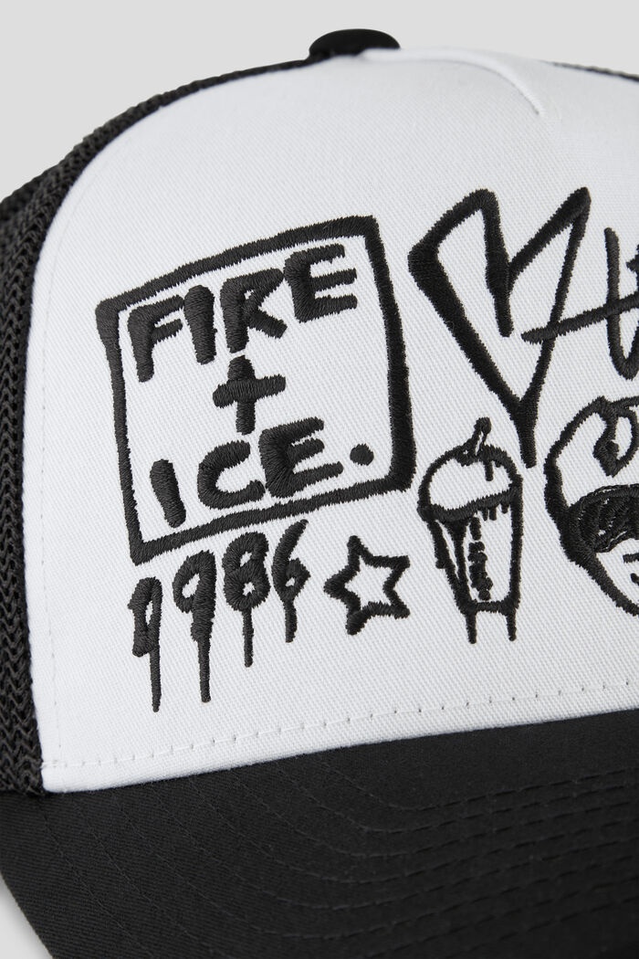 Skyler Cap in Black/White - 3