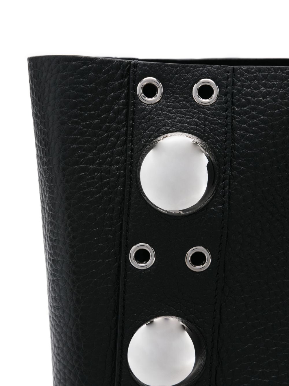 studded leather tote bag - 4