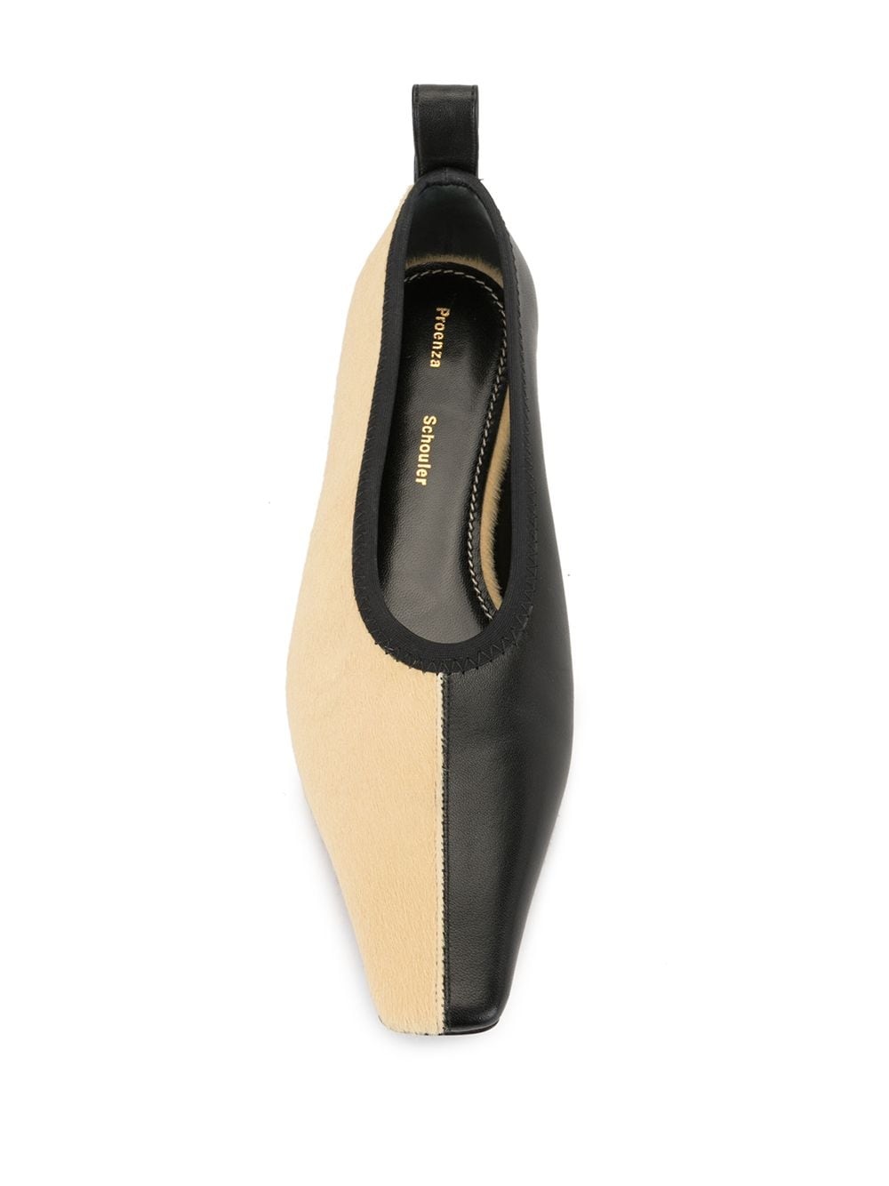 two-tone ballerina shoes - 4