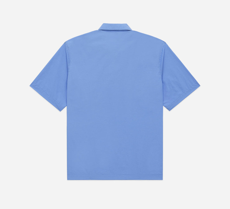3sixteen Short Sleeve Zip Shirt - Powder Blue Nylon outlook