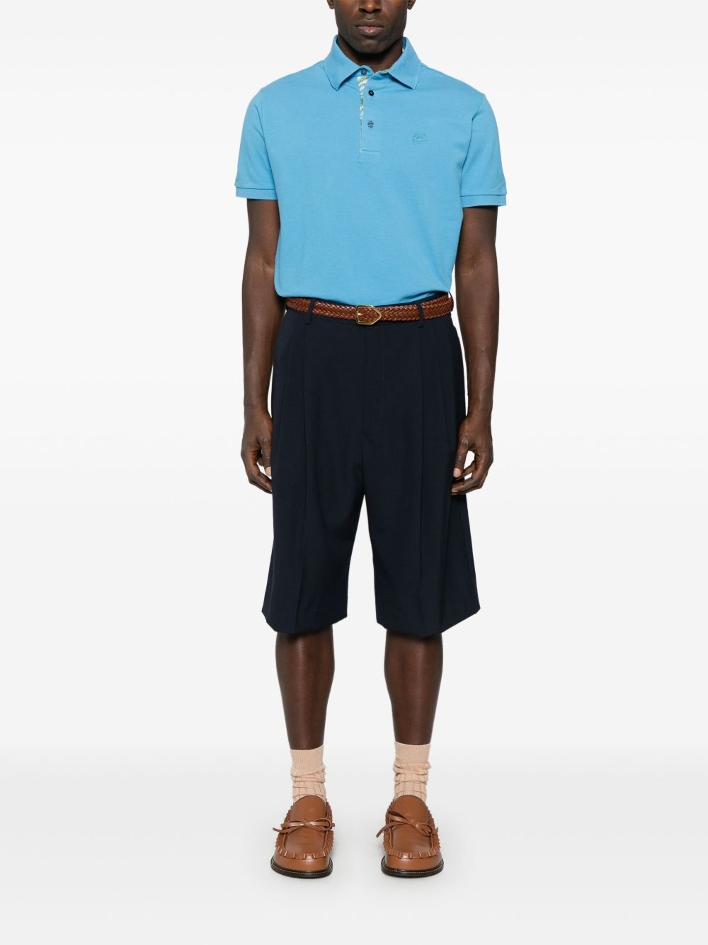 Pegaso-embroidered polo shirt - 2