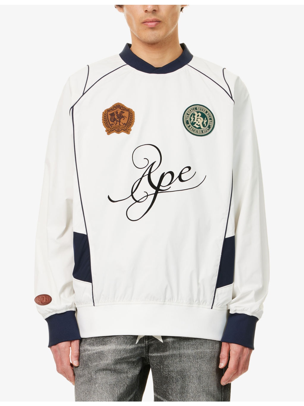 BAPE Multi Logo Relaxed-Fit Woven Sweatshirt - 3