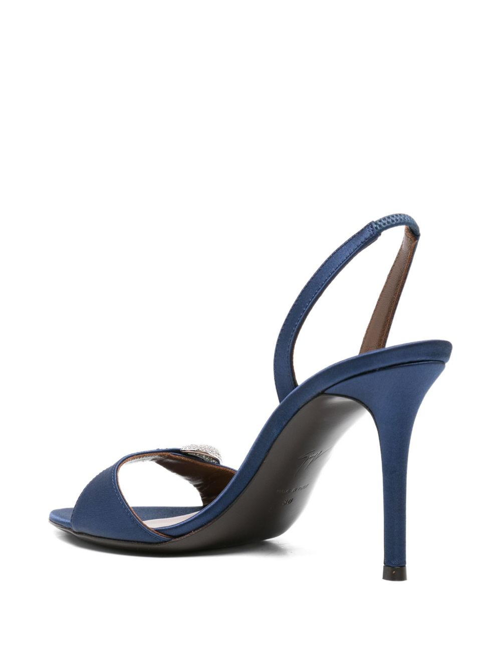 100mm slingback embellished heeled sandals - 3