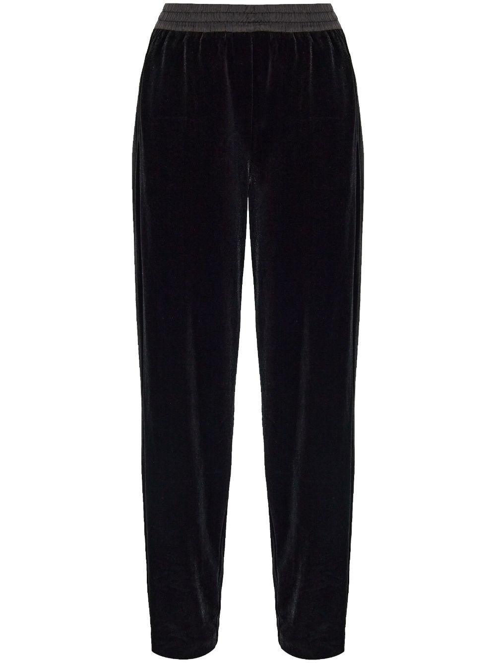 velvet track pants - 1