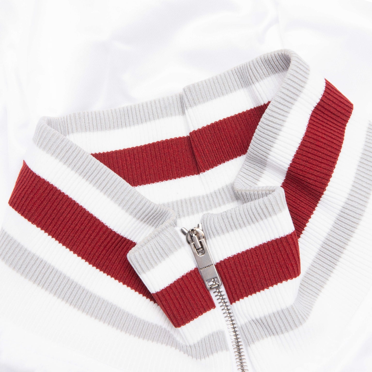 1952 SHINY RAGLAN BOMBER JACKET - WHITE - 3