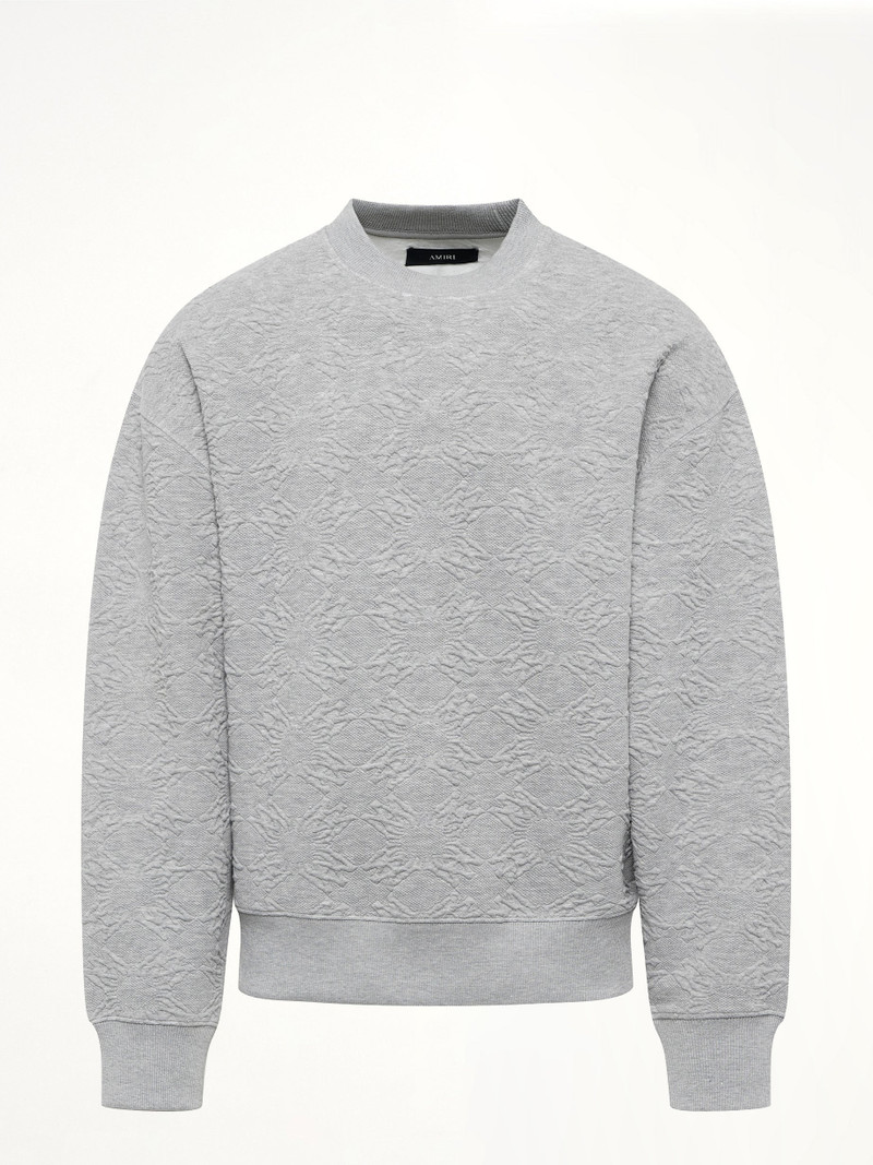 AMIRI MA Quad Oversized Sweatshirt in Stone outlook