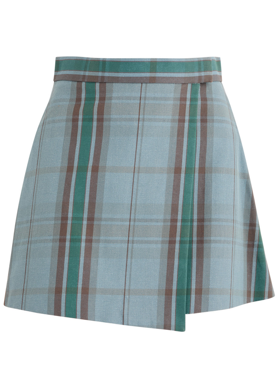 Vivienne Westwood Tartan-print Cotton-blend Mini Wrap Skirt - 1