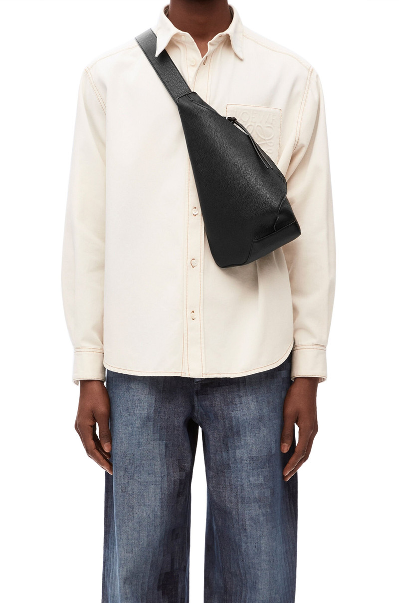 Anton Sling in supple smooth calf and jacquard 3