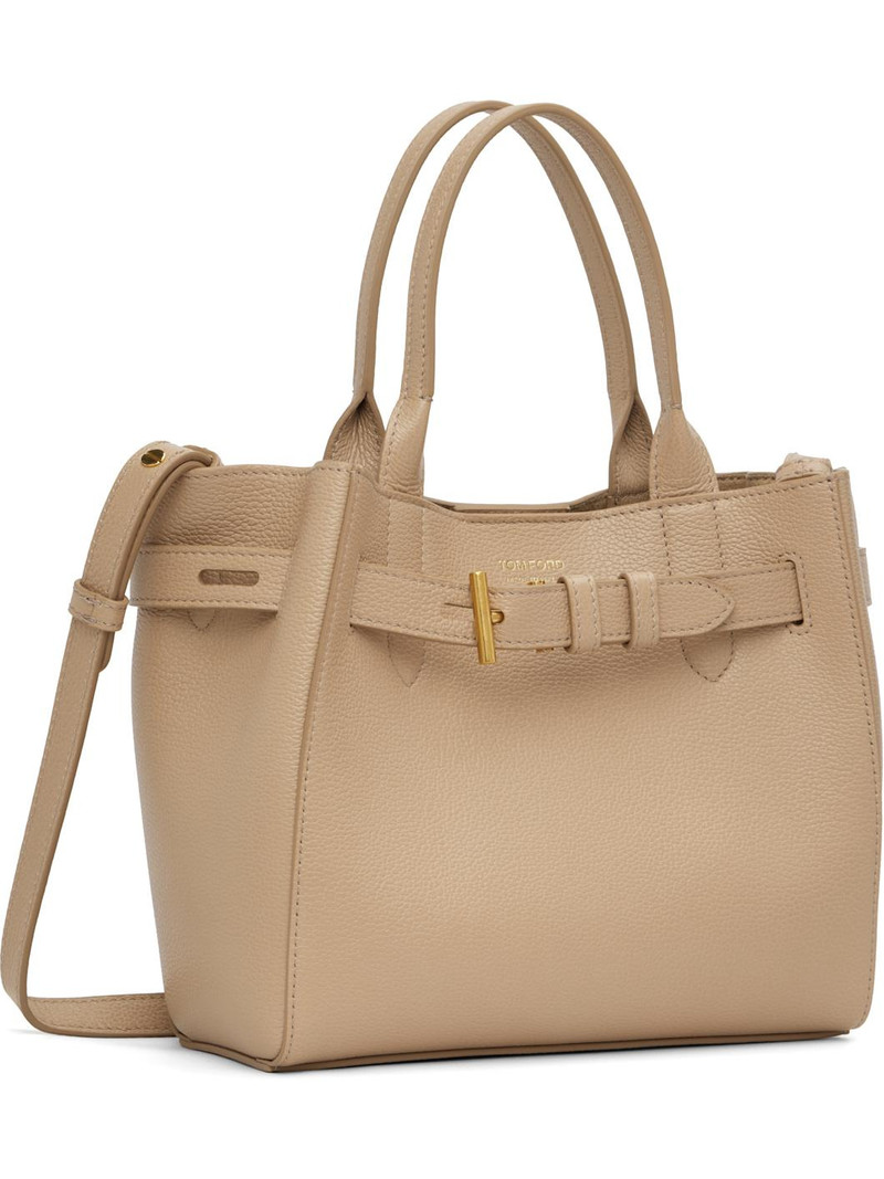 TOM FORD Beige Grain Leather Audrey Small Bag outlook
