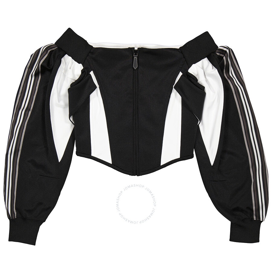 Burberry Black Jersey Off Shoulder Corset Top - 1